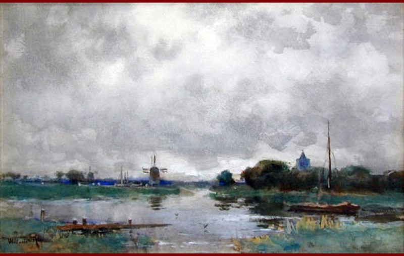 Aan de plas
