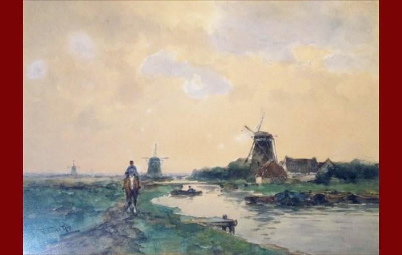Drie molens en een ruiter
