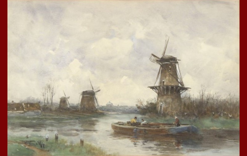 Dutch Canal Scene