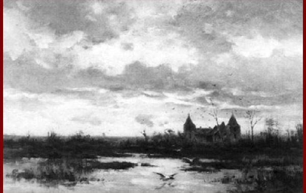 A farm in a polder landscape