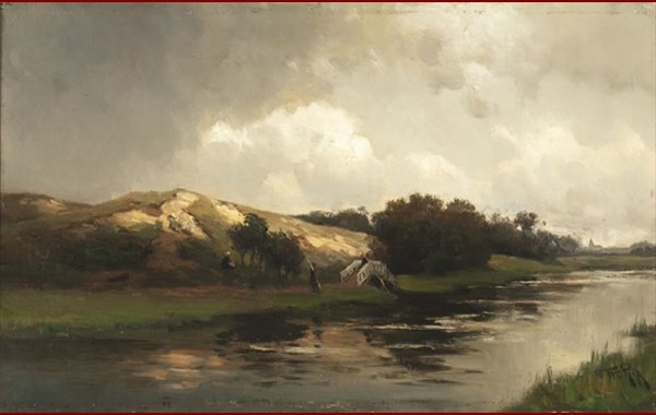  Approaching shower in the dunes near Scheveningen